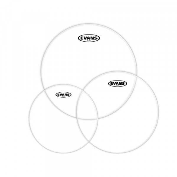 Комплект пластиков EVANS ETP-G2CLR-F 10"12"14" Genera G2 Clear