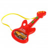 Музыкальная гитара «Супергонки», звук, цвет красный