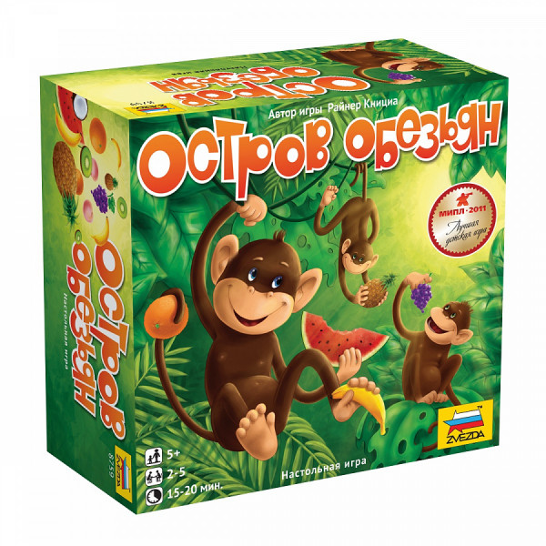 Настольная игра Остров обезьян 5+
