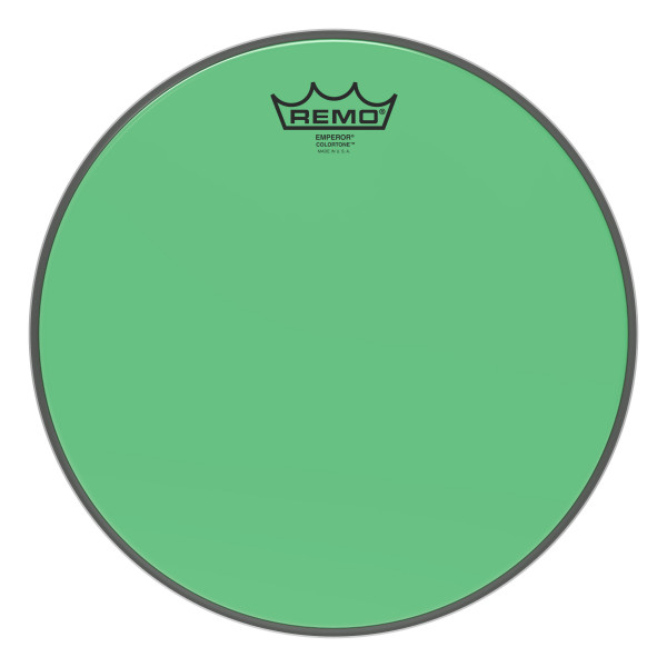 REMO BE-0312-CT-GN Emperor® Colortone™ Green Drumhead, 12' цветной двухслойный прозрачный пластик, зеленый