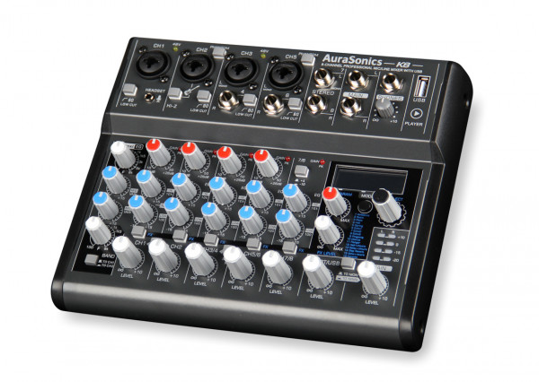 Микшерный пульт AuraSonics K8 компактный Микшерный пульт AuraSonics K8 компактный