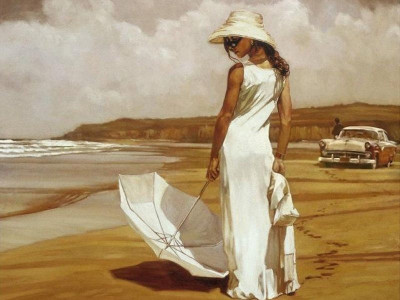 Картина по номерам 40х50 В стиле ретро (20 цветов)