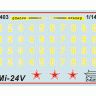 Сборная модель ZVEZDA Советский ударный вертолёт Ми-24В, 1/144