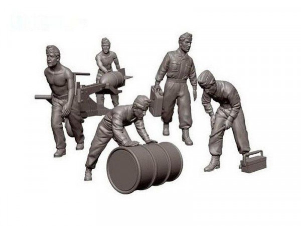 Сборные солдатики ZVEZDA Немецкие авиатехники, 1/72