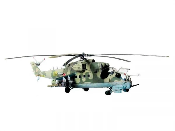 Сборная модель ZVEZDA Советский ударный вертолет Ми-24В/ВП "Крокодил", подарочный набор, 1/72