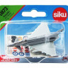 Самолет Siku Реактивный Jet Fighter 0873 1/87, 6.9 см, серый/белый