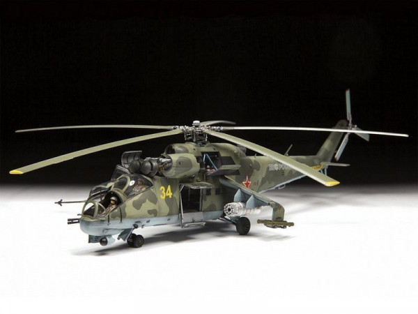 Сборная модель ZVEZDA Советский ударный вертолёт МИ-24П, 1/72