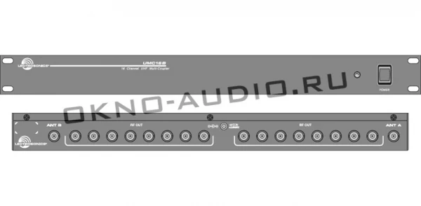 Lectrosonics UMC16BL активный антенный сплиттер для многоканальных беспроводных микрофонных систем