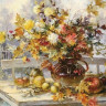 Картина по номерам 40х50 Дачная осень ( 25 цветов)