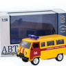 Машина "АВТОПАНОРАМА" инерц. УАЗ (аварийная) 1/50, в/к 12*7*5,5 см