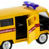 Машина "АВТОПАНОРАМА" инерц. УАЗ (аварийная) 1/50, в/к 12*7*5,5 см