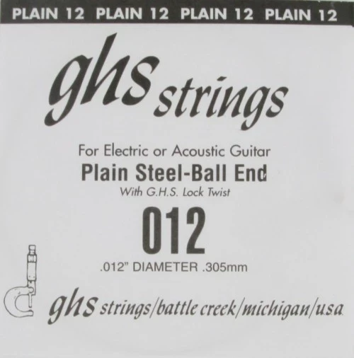 GHS 012 одиночная струна для акустической и электрогитары