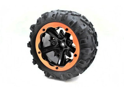 Колесо в сборе для Remo Hobby RH8035/36 (левое красное), 1шт.