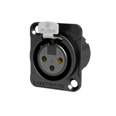 Панельный разъем Seetronic MK3F2C-BG XLR тип D, "мама"