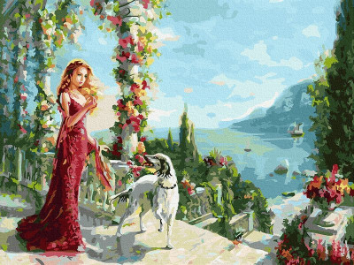 Картина по номерам с цветной схемой 40х50 ДАНДОРФ О. ВЕСНА (30 цветов)