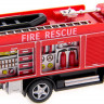 Машина Kinsmart Пожарная машина Rescue Fire Engine инерция (1/12шт.) б/к