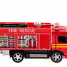 Машина Kinsmart Пожарная машина Rescue Fire Engine инерция (1/12шт.) б/к