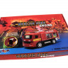 Машина Kinsmart Пожарная машина Rescue Fire Engine инерция (1/12шт.) б/к