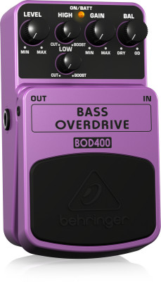 Педаль эффектов Behringer BASS OVERDRIVE BOD400 овердрайв