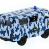 Машина "АВТОПАНОРАМА" инерц. УАЗ-452 (ОМОН) 1/50, в/к 12*7*5,5 см