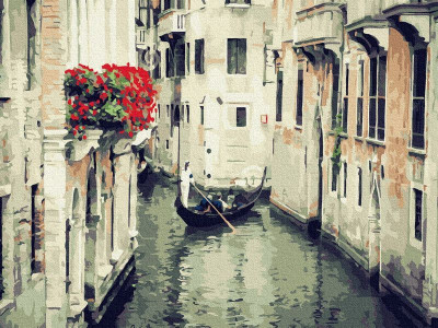 Картина по номерам 40х50 УЛОЧКИ ВЕНЕЦИИ (21 цвет)