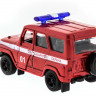 Машина "АВТОПАНОРАМА" инерц. УАЗ-469 (пожарная) 1/50, в/к 12*7*5,5 см