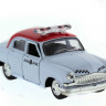 Машина "АВТОПАНОРАМА" инерц.ГАЗ-21 (такси) 1/43, в/к 14*7*5,5 см