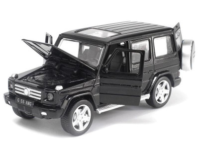 Машина MZ Mercedes G55 25074C 1/32 музыка, свет, инерция 15см (1/6шт) б/к