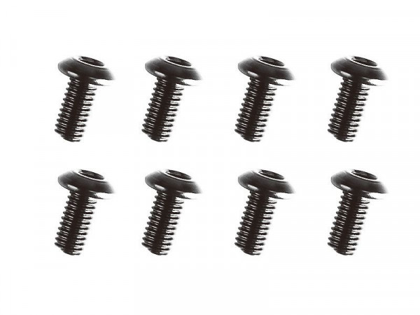 Винт с головкой под шестигранник, полукруглый М3х8мм, 8 шт.