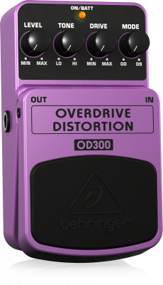 Педаль эффектов Behringer OVERDRIVE/DISTORTION OD300 2-режимный