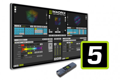 MADRIX MADRIX 5 KEY entry Программное обеспечение + USB KEY, 8 х DMX512, 128х128 DVI