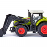 Трактор Siku 1392 Claas Axion с фронтальным погрузчиком