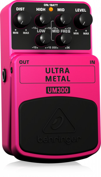 Педаль эффектов Behringer ULTRA METAL UM300 "хэви метал"-дисторшн Педаль эффектов Behringer ULTRA METAL UM300 "хэви метал"-дисторшн