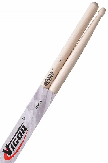 Барабанные палочки VIGOR 7A клен, наконечник Oval