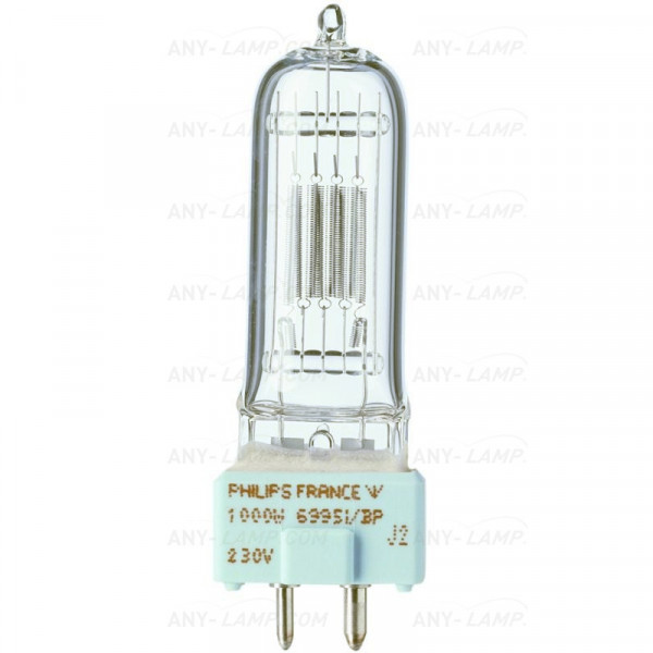PHILIPS 6995 I/BP лампа галогеновая, 230V-1000W, цоколь GY9.5, ресурс - Blue Pinch