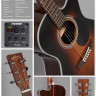 Sigma OMRC-1STE-SB электроакустическая гитара