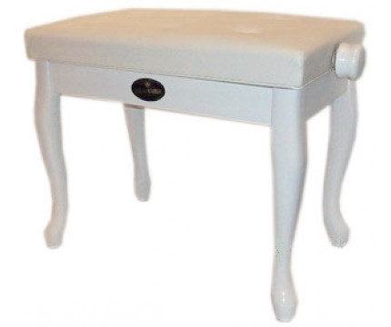 Банкетка для пианино Brahner BP-125A WH регулируемая гнутые ножки