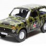 Машина Autotime "LADA 4x4" армейская 1:36