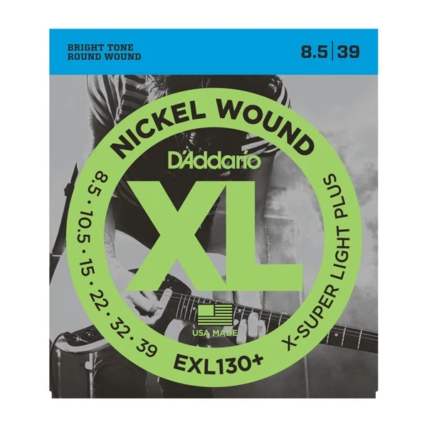 D'Addario EXL130+ Набор 6 струн для гитары электро никель .0085-.039