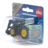 Трактор Siku 1540 John Deere с фронтальным погрузчиком для захвата брёвен