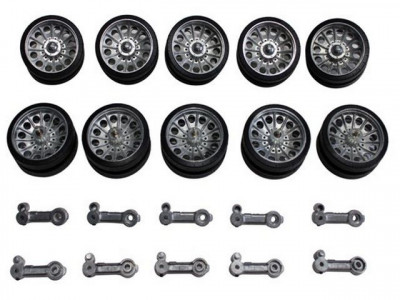 Катки металлические с резиновыми бандажами для танка T34/85