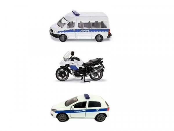 Набор машин Siku 1824RUS Полиция 1/55, белый