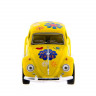Машина Kinsmart 1967 Volkswagen Classical Beetle with printing инерция (1/12шт.) 1:32 б/к