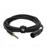 Микрофонный кабель ROCKDALE XF001-5M, разъемы XLR female X stereo jack male, 5 м