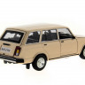 Машина "АВТОПАНОРАМА" ВАЗ 2104 бежевая,1/24, инерция, Pull Bаck механизм, в/к 10*12*22 cм
