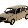 Машина "АВТОПАНОРАМА" ВАЗ 2104 бежевая,1/24, инерция, Pull Bаck механизм, в/к 10*12*22 cм