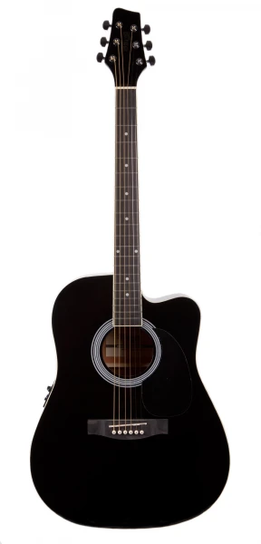 Акустическая гитара STAGG SW201CW/39 BK электро