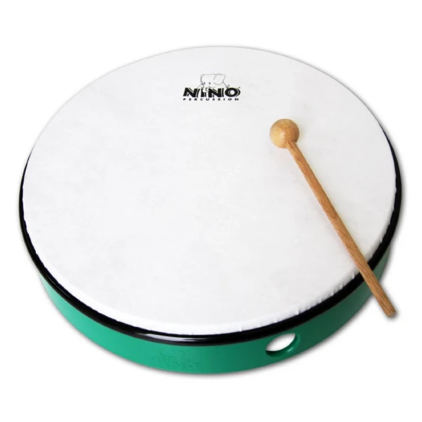 MEINL NINO6GG ручной барабан 12' с колотушкой, зеленый, мембрана пластик