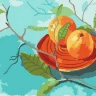 Картина по номерам 15х20 АПЕЛЬСИНОВОЕ НАСТРОЕНИЕ (17 цветов) В
