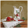 Картина по номерам 30х30 Бузин. Натюрморт с белым кувшином (20 цветов)